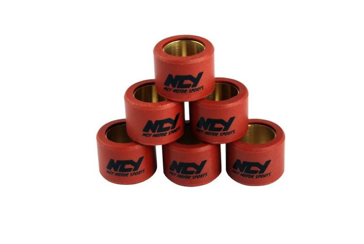NCY ウェイトローラーセット φ20mm×15mm 18g 6個セット HONDA(ホンダ),SUZUKI(スズキ）系原付等 汎用 606A02V125128