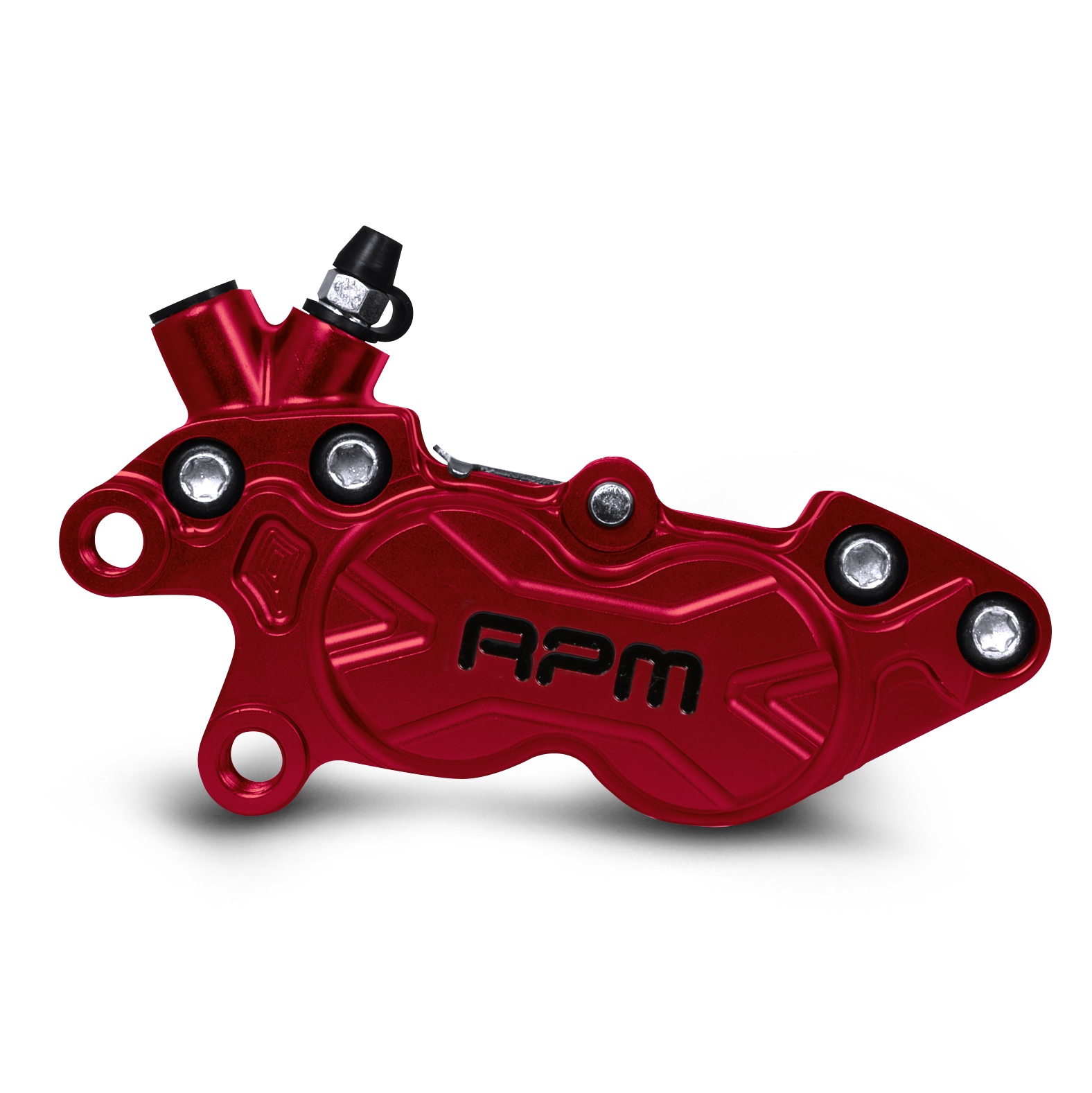 RPM　BK-4L-006 CNC Axial P4 40mmピッチキャリパー 左用 レッド BK-4L-006-RD