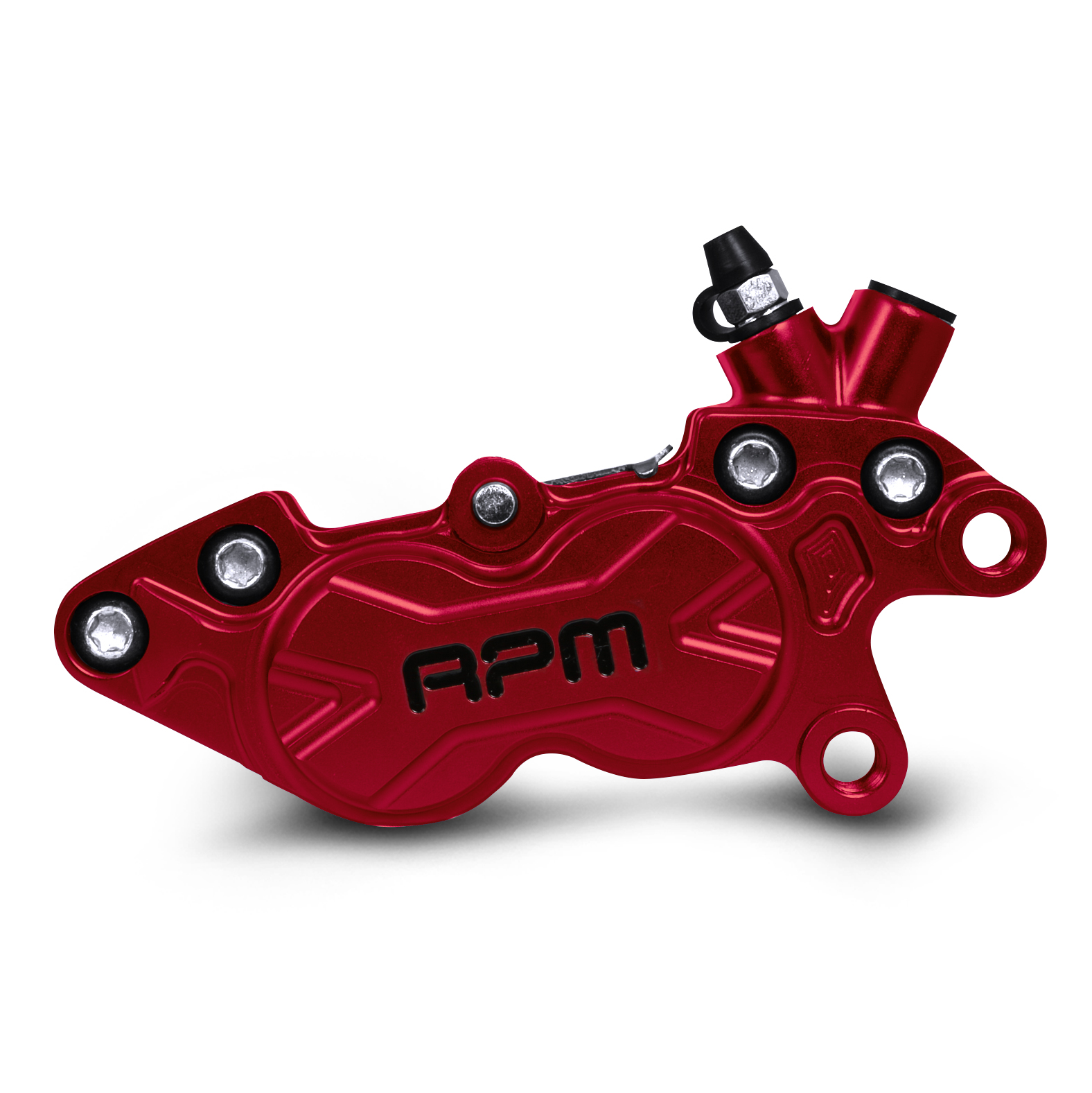 RPM　BK-4R-006 CNC Axial P4 40mmピッチキャリパー 右用 レッド BK-4R-006-RD