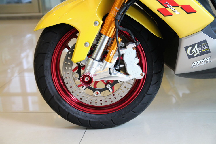 RPM GⅡLS 倒立フロントフォーク＋アンダーブラケットセット 100㎜ピッチラジアルマウントキャリパー仕様　カラーオーダー 【MAJESTY S】【マジェスティS】 ZF-CDB