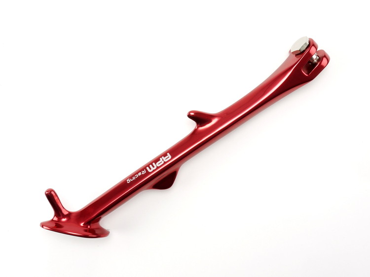 RPM シグナスⅩ（CYGNUS X)　サイドスタンド　レッド 取り付けボルト付　GTR125Aero,BW`S125にも取り付けOK P27-5TY-001-RD