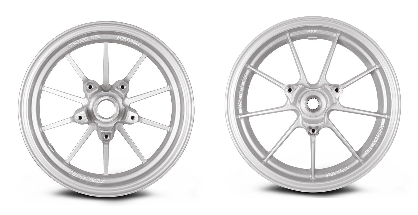RPM ALC-ZFR-SI 4TH CYGNUS X(シグナスⅩ),BW`S R アルミホイール前後セット シルバー TA-RPM-WH4CSIS